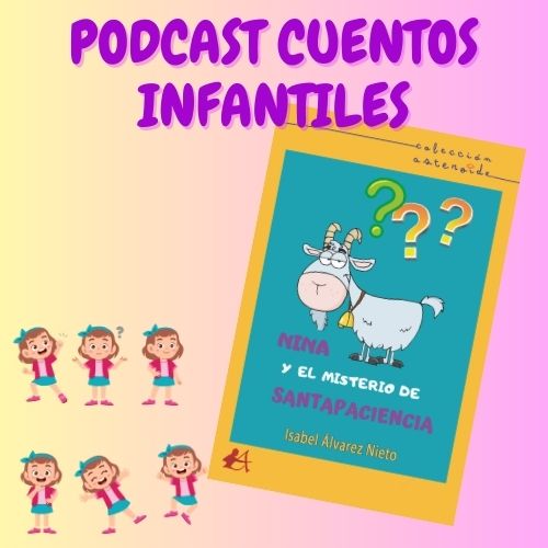portada de libro infantil con un chivo y signos de interrogación. Alrededor dibujos de una niña con distintos gestos